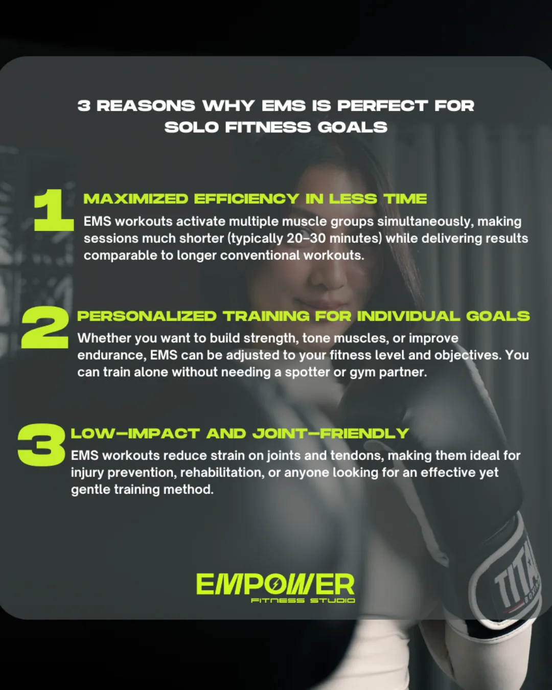 Empower Fitness Studio campaign creative