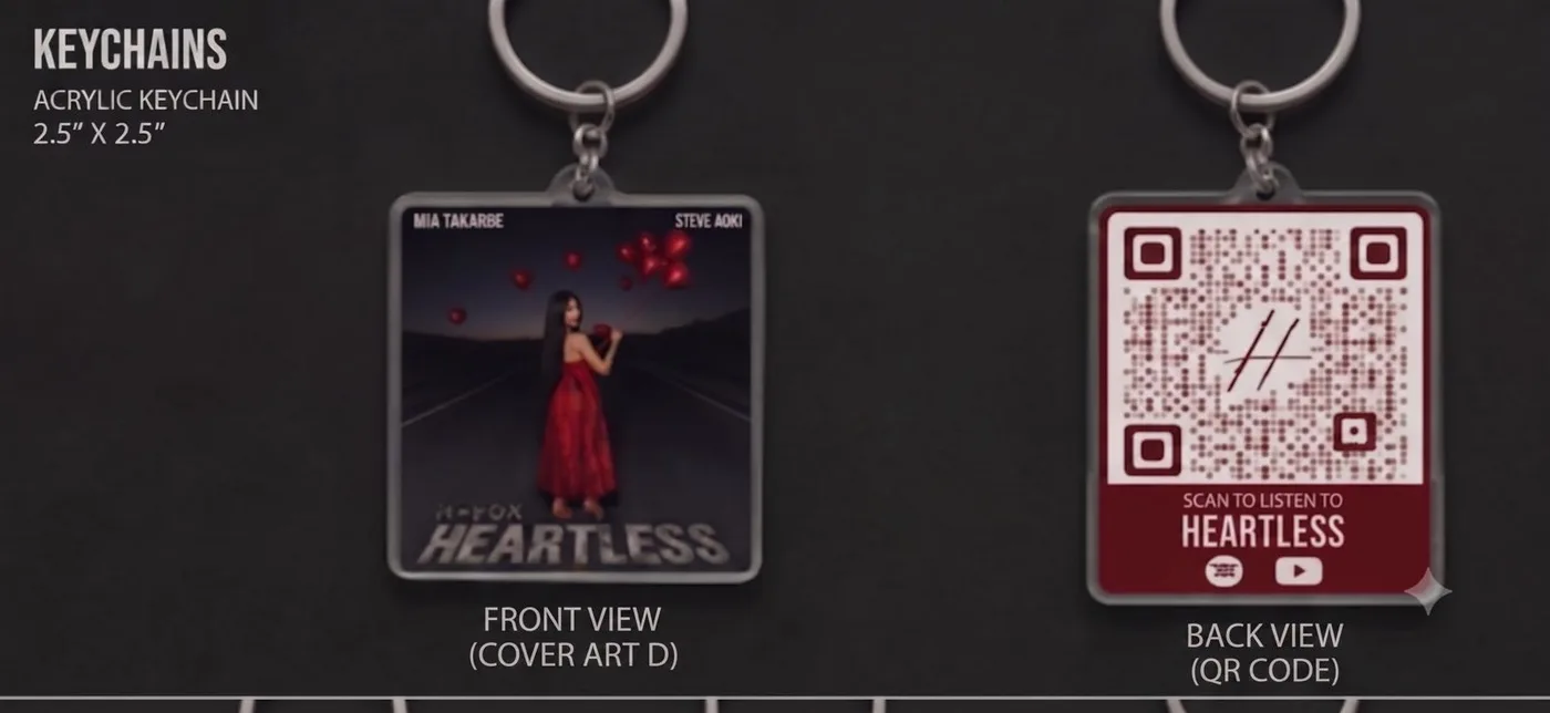 Heartless campaign merch