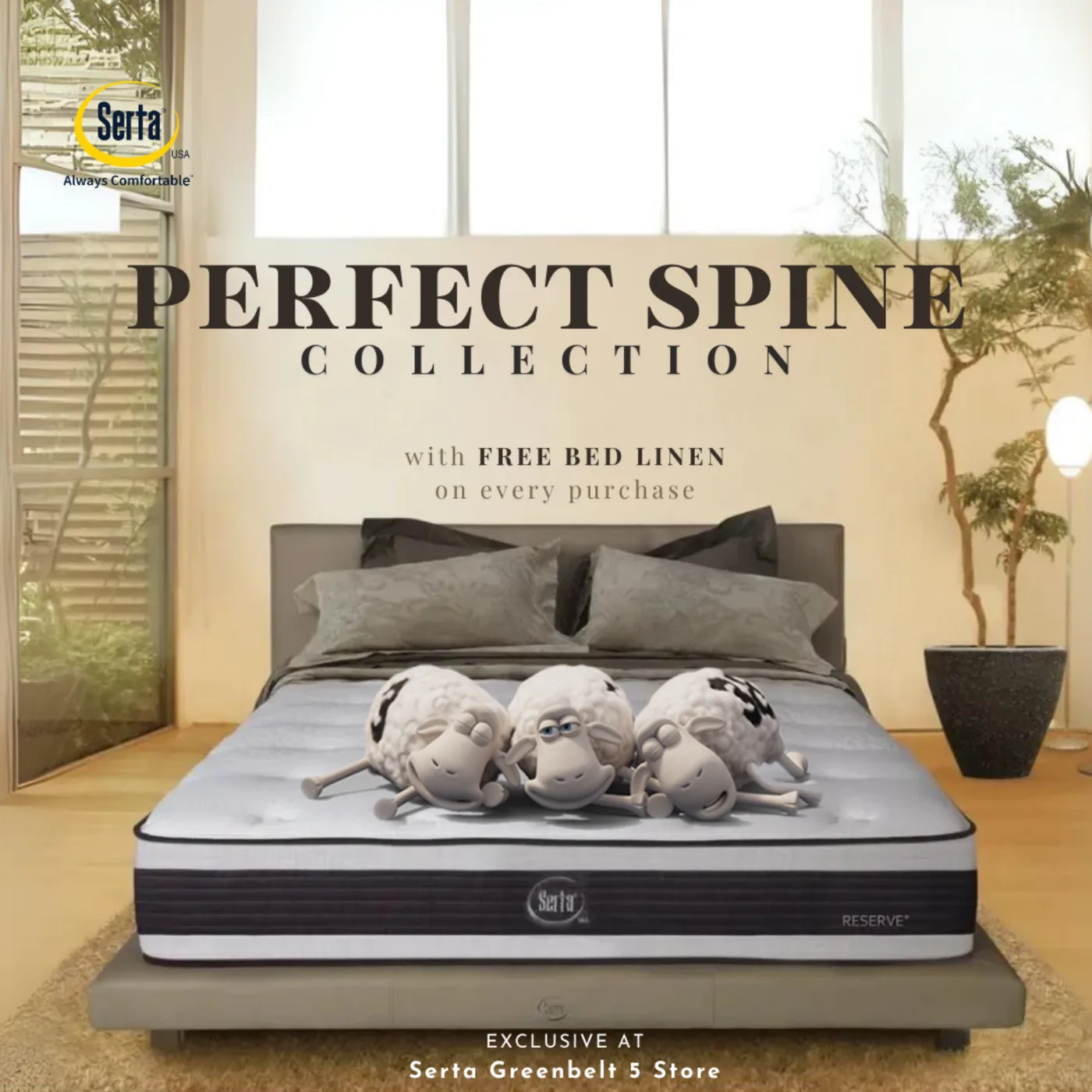 Retail campaign creative for a mattress collection launch case study